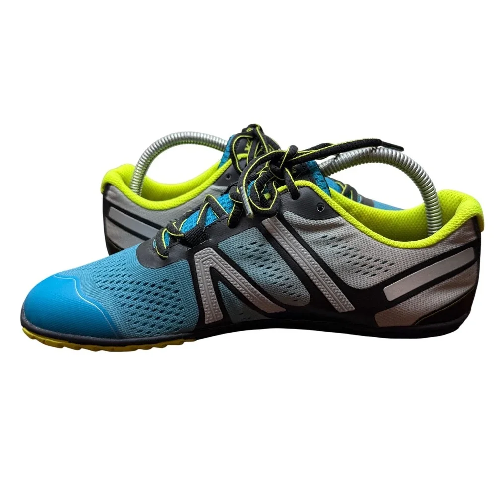 Xero Shoes HFS Mens 8 Blue Black Neon Minimalist Barefoot Road Running Sneakers